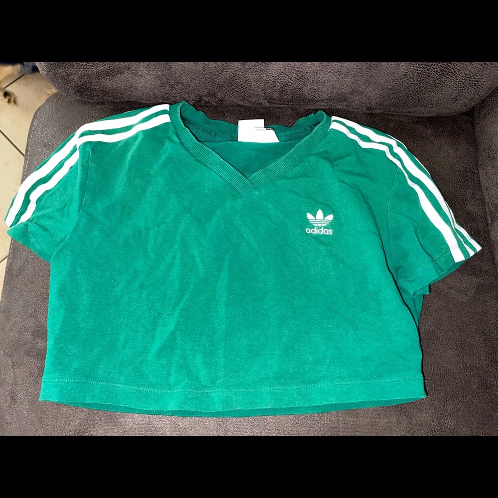 Adidas Green Crop Top